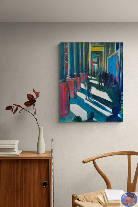OUT OF THE DARK, 60X73 CM, Oil on canvas, Marios Orozco