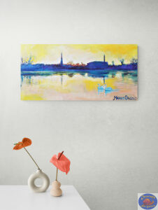 Blick von Syddyssen, 100X50 CM, Öl auf Leinwand, Von Marios Orozco