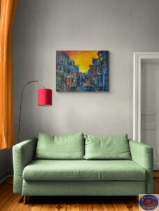 HAVANA IN THE MORNING, 100X78 CM, Oil on canvas, Marios Orozco
