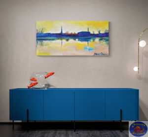 View From Syddyssen, 100X50 CM, Oil on canvas, By Marios Orozco