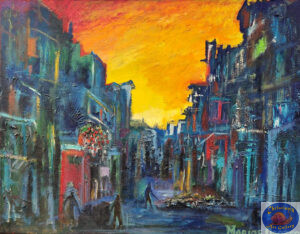 HAVANA IN THE MORNING, 100X78 CM, Oil on canvas, Marios Orozco