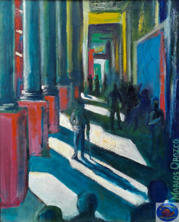 OUT OF THE DARK, 60X73 CM, Oil on canvas, Marios Orozco