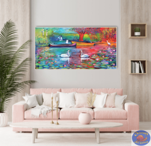 Springtime Delight, 155X80 CM, Oil on canvas, by Marios Orozco, Christiania Art Gallery
