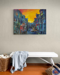 HAVANA IN THE MORNING, 100X78 CM, Oil on canvas, Marios Orozco