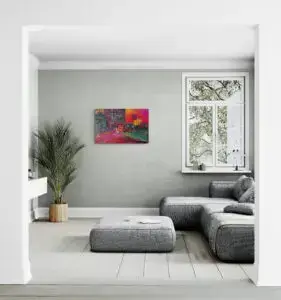 HARRISON STREET OAKLAND, 61X91,5 CM, Oil on canvas, by Marios Orozco, Christiania Art Gallery