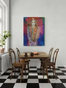 The Supermodel, 90,5X121 CM, Λάδι σε καμβά, του Μάριου Ορόσκο, Christiania Art Gallery