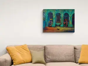 Malecón Havana Cuba，86X60 CM，布面油画，作者马里奥斯-马里奥斯-奥罗斯科，克里斯蒂尼亚艺术画廊