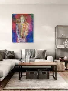 The Supermodel, 90,5X121 CM, Λάδι σε καμβά, του Μάριου Ορόσκο, Christiania Art Gallery