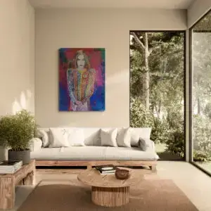 The Supermodel, 90,5X121 CM, Λάδι σε καμβά, του Μάριου Ορόσκο, Christiania Art Gallery