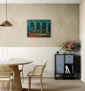 Malecón Havana Cuba，86X60 CM，布面油画，作者马里奥斯-马里奥斯-奥罗斯科，克里斯蒂尼亚艺术画廊