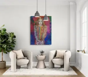 The Supermodel, 90,5X121 CM, Λάδι σε καμβά, του Μάριου Ορόσκο, Christiania Art Gallery