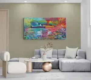 Springtime Delight, 155X80 CM, Oil on canvas, by Marios Orozco, Christiania Art Gallery