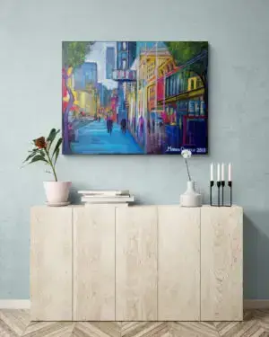 Downtown San Francisco, 101,5X76 CM, By Marios Orozco, Christiania Art Gallery
