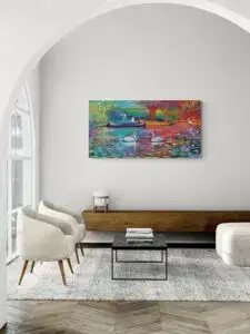 Springtime Delight, 155X80 CM, Oil on canvas, by Marios Orozco, Christiania Art Gallery