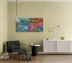 Springtime Delight, 155X80 CM, Oil on canvas, by Marios Orozco, Christiania Art Gallery