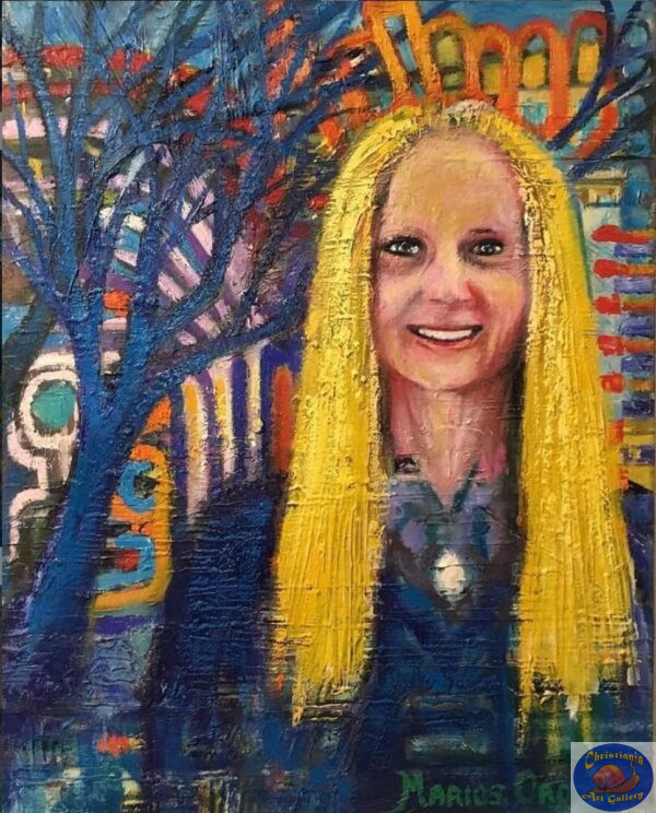 Anette steinhart oil painting by Marios Orozco