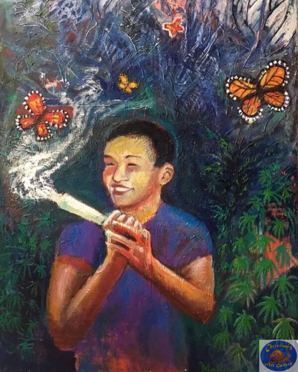 Benjamin Armstrong oil painting by Marios Orozco
