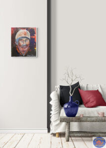 Portrait of Eru (Aeroplane) Dynamit Harry by Marios Orozco.