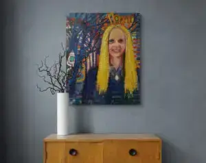 Anette Steinhart, 61x76 CM, Oil on canvas, By Marios Orozco, Christiania Art Gallery