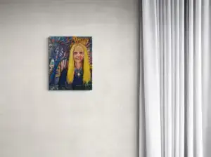 Anette Steinhart, 61x76 CM, Oil on canvas, By Marios Orozco, Christiania Art Gallery
