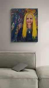 Anette Steinhart, 61x76 CM, Oil on canvas, By Marios Orozco, Christiania Art Gallery