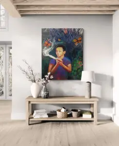 Benjamin Armstrong, 94X144 CM, Oil on canvas, by Marios Orozco, Christiania Art Gallery