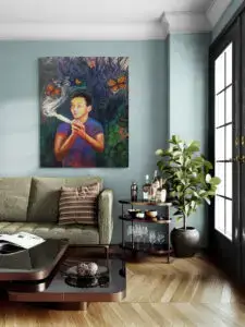Benjamin Armstrong, 94X144 CM, Oil on canvas, by Marios Orozco, Christiania Art Gallery
