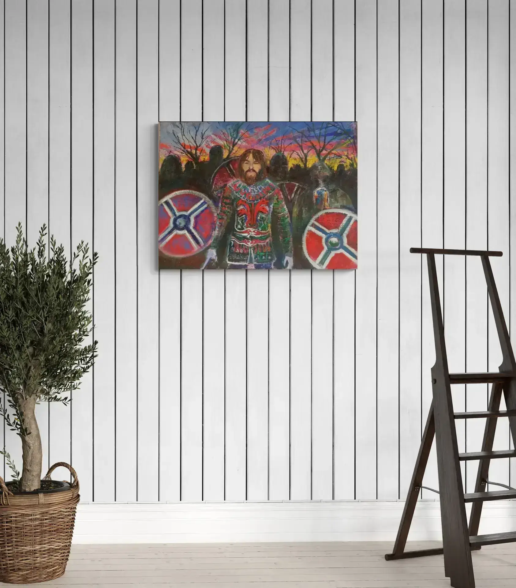 Arne, 101X75 CM, Oil on canvas, by Marios Orozco, Christiania Art Gallery