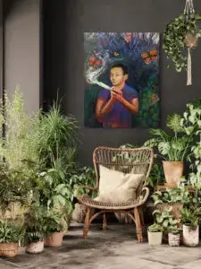 Benjamin Armstrong, 94X144 CM, Oil on canvas, by Marios Orozco, Christiania Art Gallery