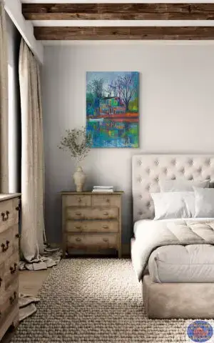 Purple Hue, 67X97 CM, Oil on canvas, Marios Orozco, Christiania Art Gallery