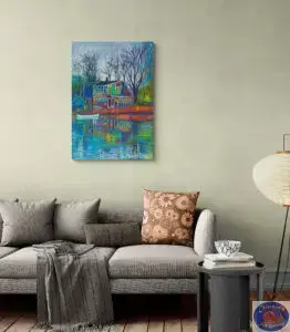 Purple Hue, 67X97 CM, Oil on canvas, Marios Orozco, Christiania Art Gallery