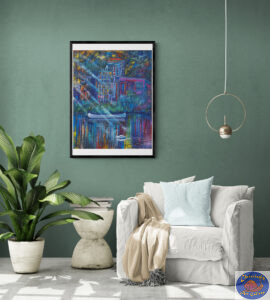 The Hidden World Poster, 61X89 CM, By Marios Orozco, Christiania Art Gallery