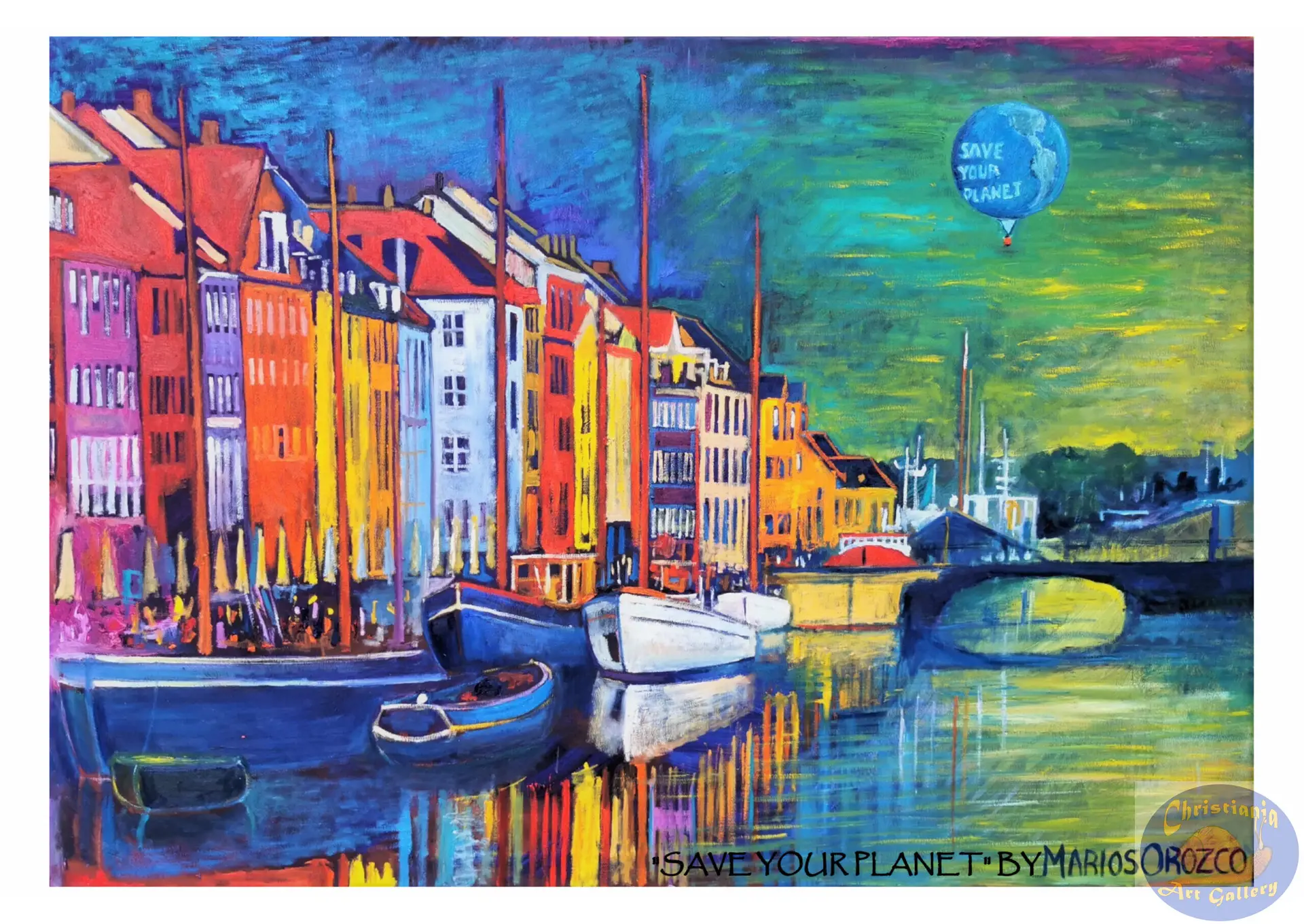 Copenhagen Poster, by Marios Orozco, Christiania Art Gallery
