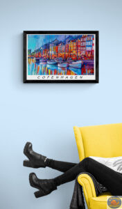 Copenhagen Posters B-Series Posters Size: 61X43 CM