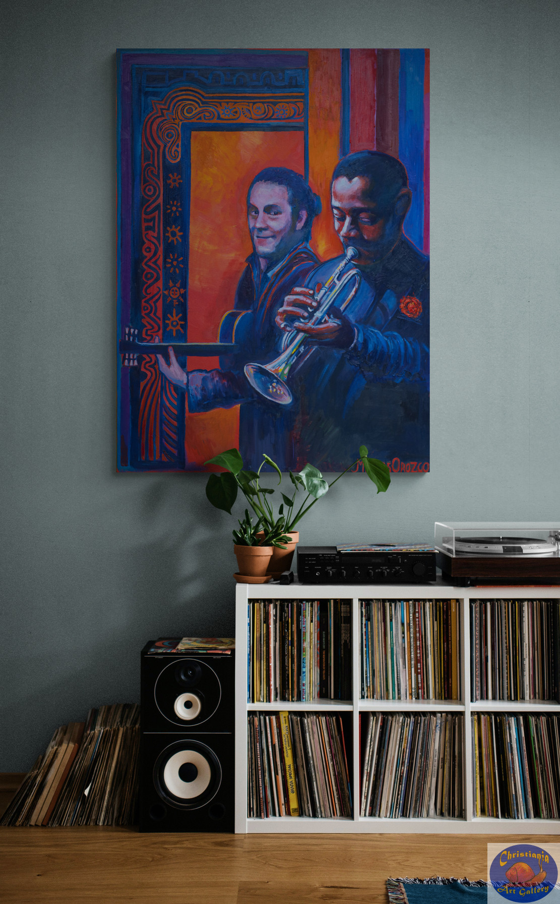 Franny & Dave, 100X135 CM, Oil on canvas, Marios Orozco, Christiania Art Gallery