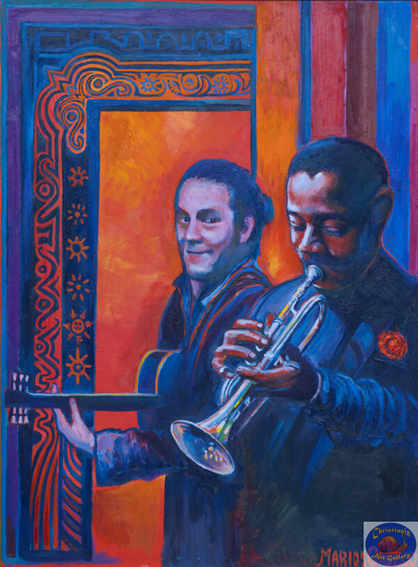Franny & Dave, 100X135 CM, Oil on canvas, Marios Orozco, Christiania Art Gallery