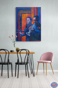 Franny & Dave, 100X135 CM, Oil on canvas, Marios Orozco, Christiania Art Gallery