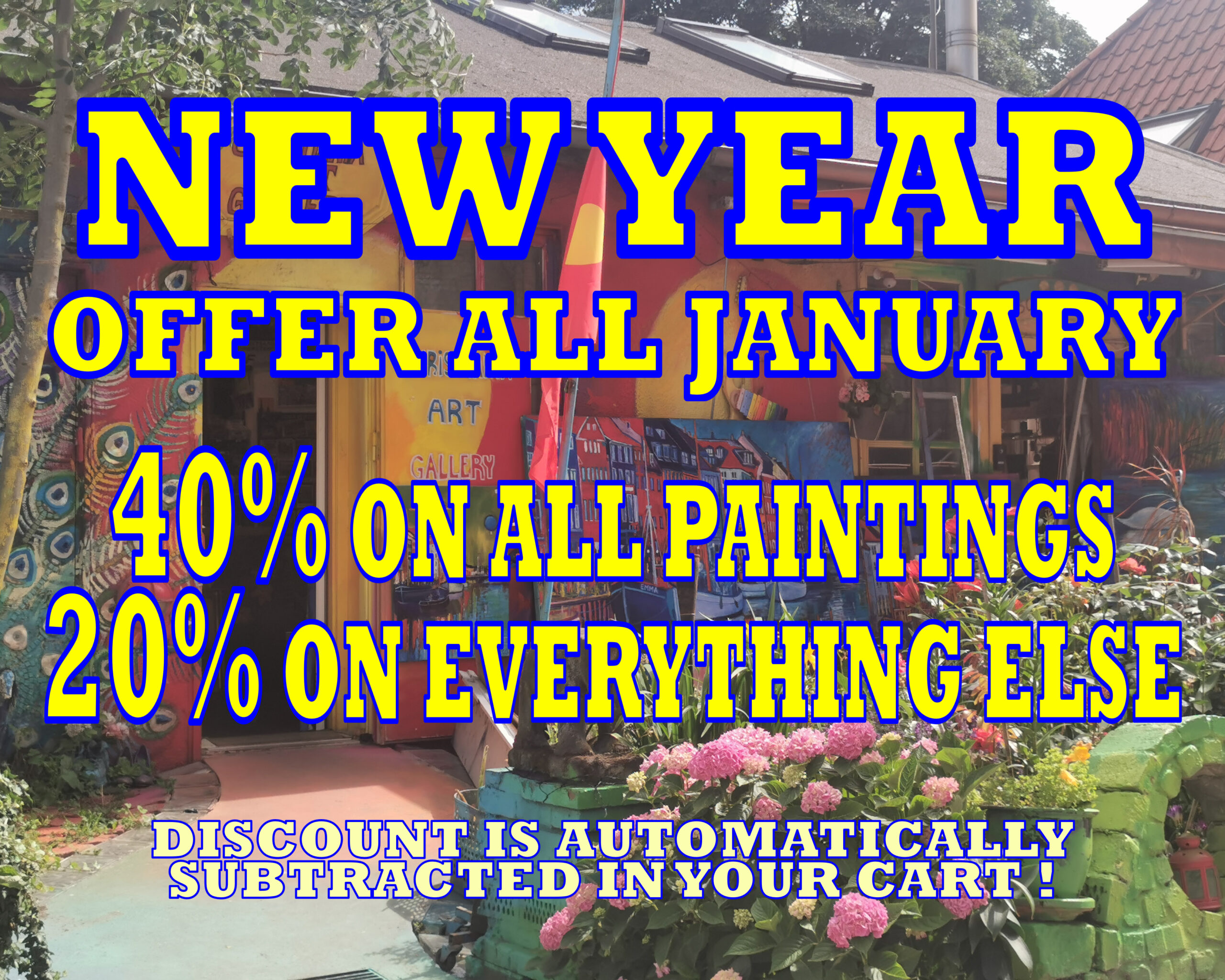 January Sale 40% and 20% OFF