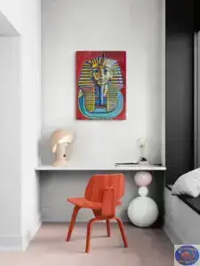 Tutakhamon, 65X90 CM, Oil on canvas, Marios Orozco, Christiania Art Gallery