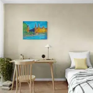 The Lakes, 80X60 CM, Oil on canvas, by Marios Orozco, Christiania Art Gallery