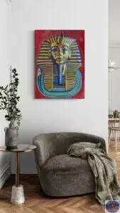 Tutakhamon, 65X90 CM, Oil on canvas, Marios Orozco, Christiania Art Gallery