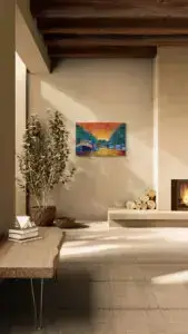 Overgaden Neden Vandet Overgaden Oven Vandet, 120X80 CM, Oil on canvas, Marios Orozco, Christiania Art Gallery