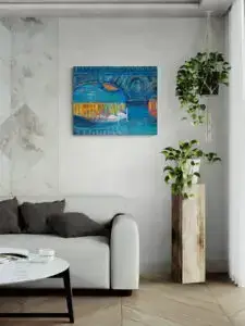 Copenhagen Bridges, 92X75 CM, Oil on canvas, Marios Orozco, Christiania Art Gallery
