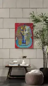 Tutakhamon, 65X90 CM, Oil on canvas, Marios Orozco, Christiania Art Gallery