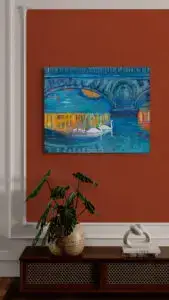 Copenhagen Bridges, 92X75 CM, Oil on canvas, Marios Orozco, Christiania Art Gallery