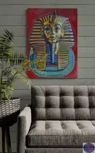 Tutakhamon, 65X90 CM, Oil on canvas, Marios Orozco, Christiania Art Gallery