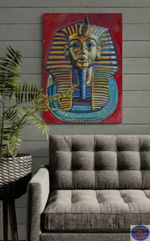 Tutakhamon, 65X90 CM, Oil on canvas, Marios Orozco, Christiania Art Gallery