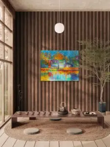 Autumn Bliss, 125X100 CM, Oil on canvas, by Marios Orozco, Christiania Art Gallery