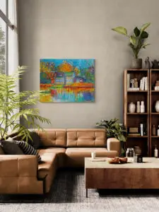 Autumn Bliss, 125X100 CM, Oil on canvas, by Marios Orozco, Christiania Art Gallery