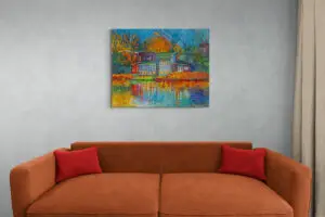 Autumn Bliss, 125X100 CM, Oil on canvas, by Marios Orozco, Christiania Art Gallery